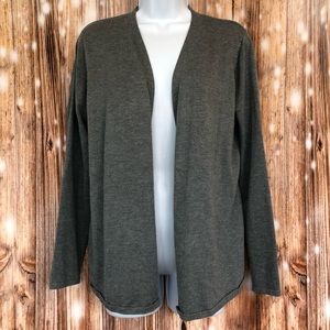 Maurices Gray Open Front Cardigan